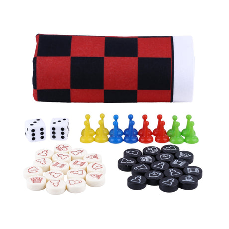 Coghlans - 3-in-1 Game Roll with Chess, Checkers, Pachisi