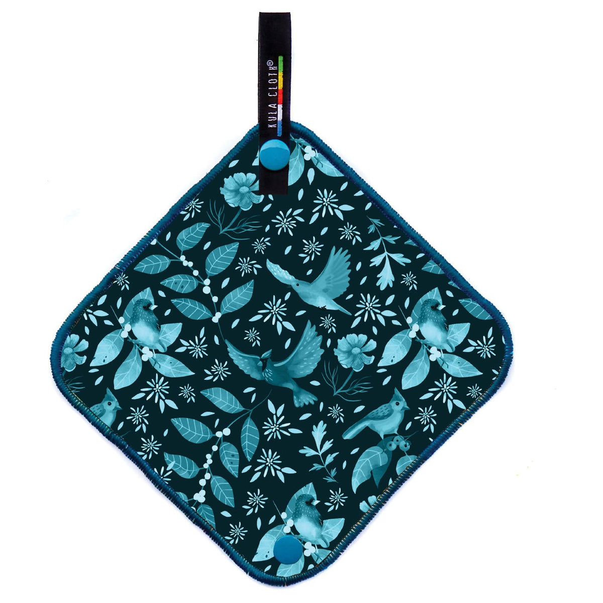 Kula Cloth - Sapphire Feather Antimicrobial Pee Cloth