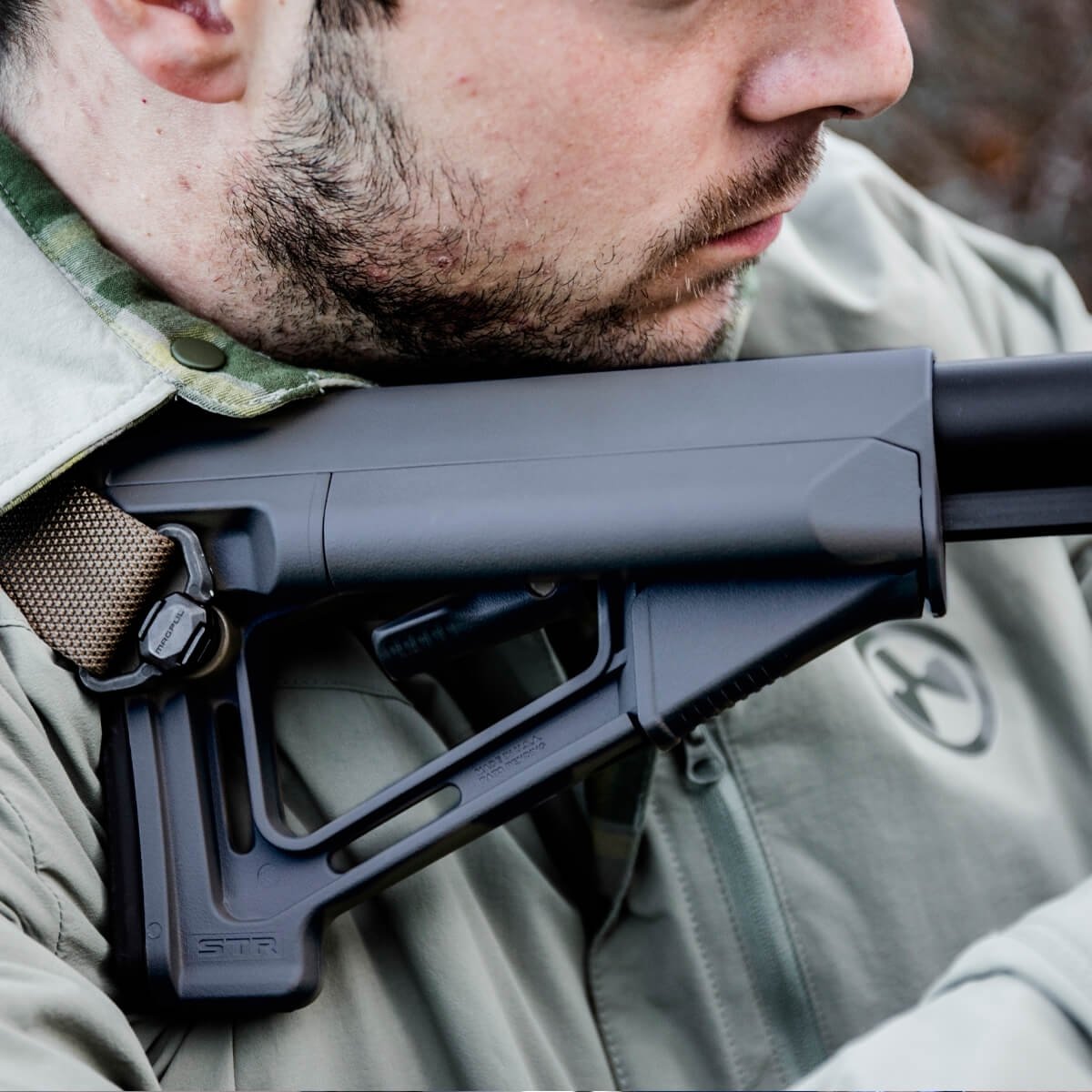 Magpul - STR Carbine Stock Mil-Spec Polymer Adjustable - Gray