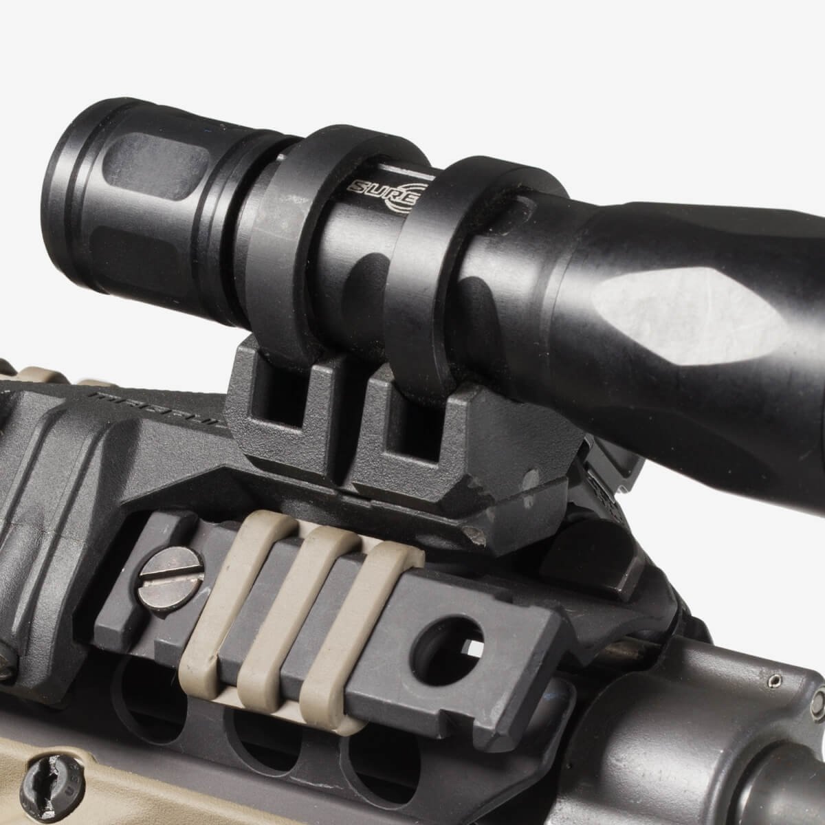 Magpul - Light Mount V-Block and Rings Tactical Accessory - Black