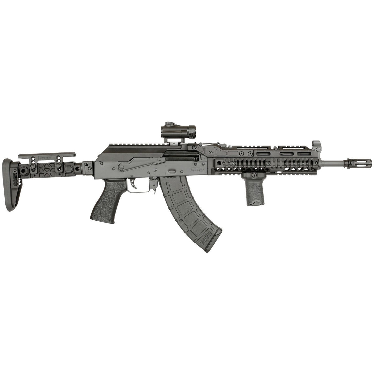 Midwest Industries - AK Alpha Series Quad Rail Handguard 10" Black — view 5