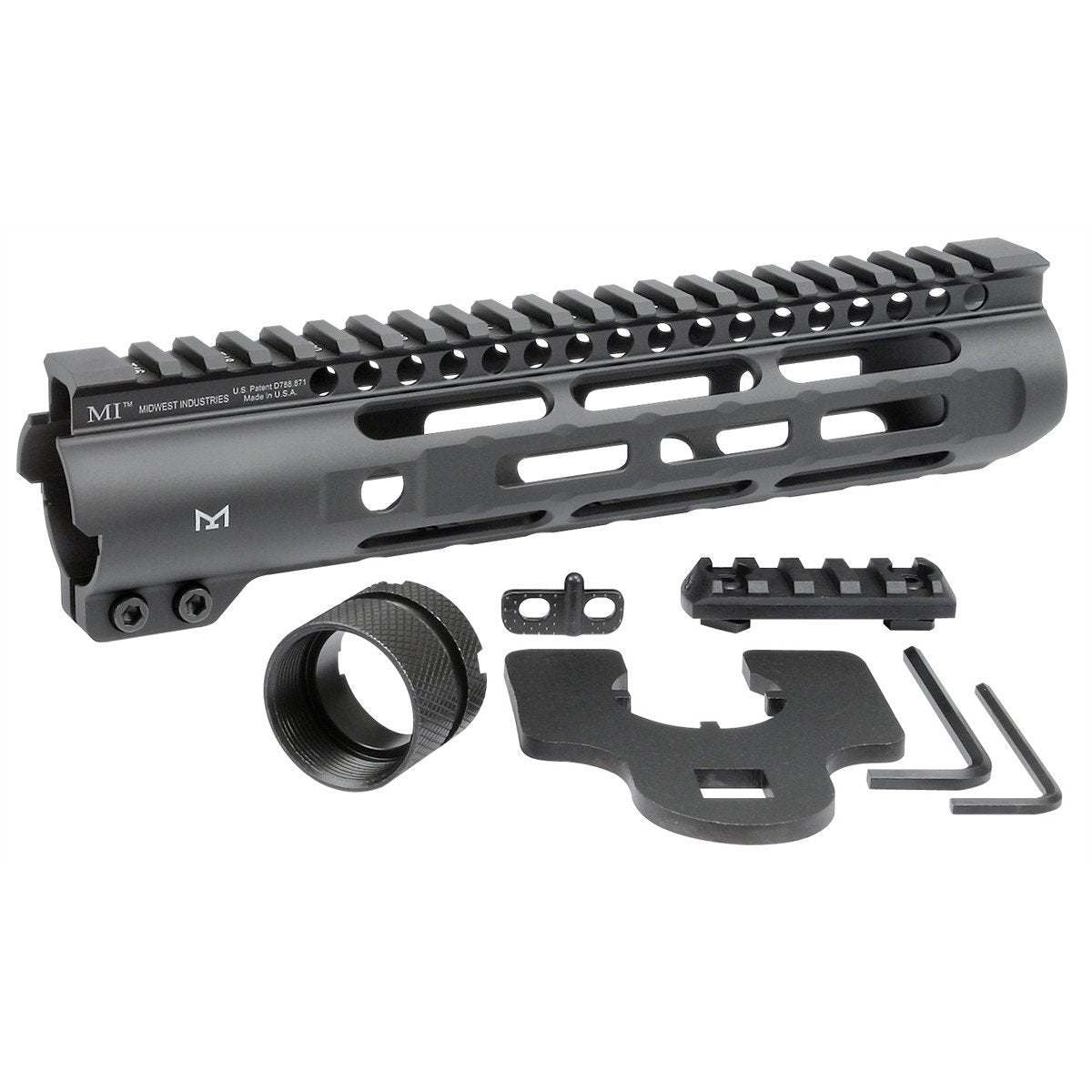 Midwest Industries - Slim Line One Piece Free Float Handguard 9.25"