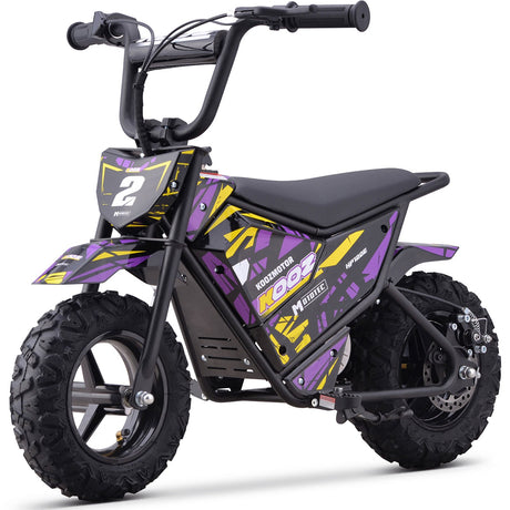 MotoTec 24v 250w (HP120E) Electric Powered Mini Bike - Purple