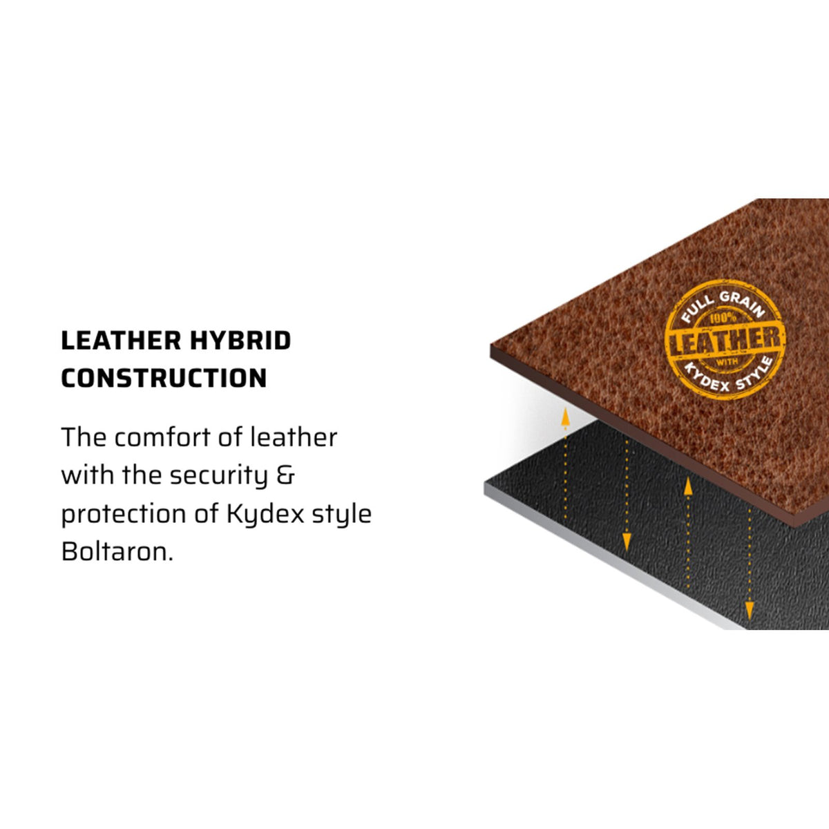 Mission First Tactical - Sig Sauer P365/P365X Brown Leather Hybrid — view 5