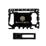 Mountain Ready Multitool Card - 21 Function Tool Card with Removable Money Clip