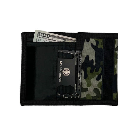 Mountain Ready Multitool Card - 21 Function Tool Card with Removable Money Clip