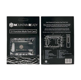 Mountain Ready Multitool Card - 21 Function Tool Card with Removable Money Clip