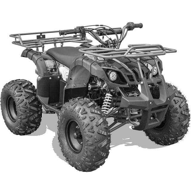 MotoTec - Bull 125cc 4-Stroke Kids Gas ATV - Black