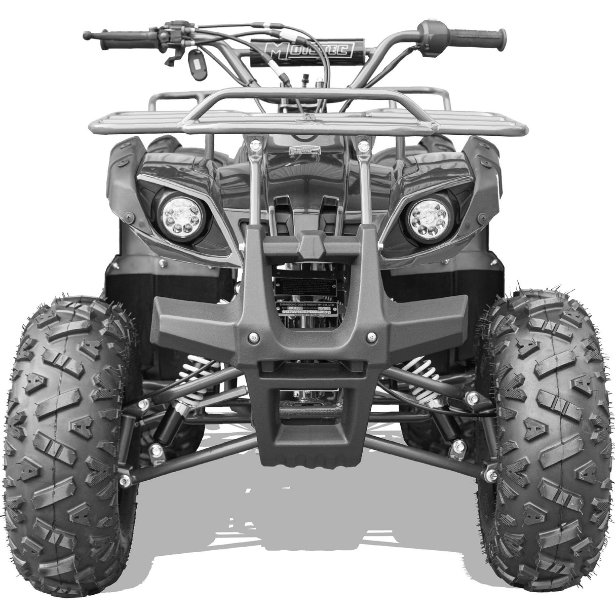 MotoTec - Bull 125cc 4-Stroke Kids Gas ATV - Black