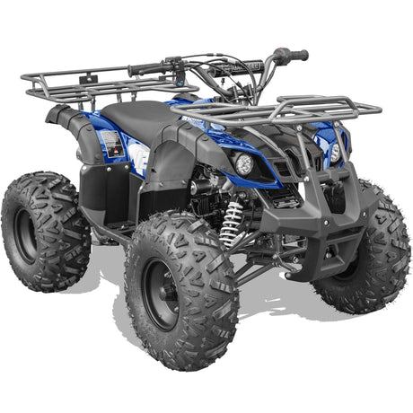 MotoTec - Bull 125cc 4-Stroke Kids Gas ATV Blue