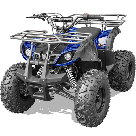 MotoTec - Bull 125cc 4-Stroke Kids Gas ATV Blue