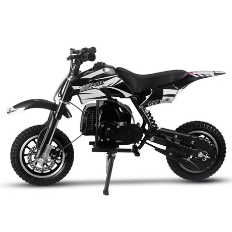 MotoTec Alien 50cc 2-Stroke Kids Gas Dirt Bike - Black