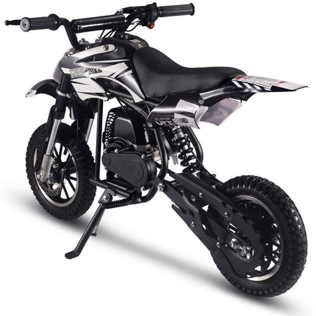 MotoTec Alien 50cc 2-Stroke Kids Gas Dirt Bike - Black