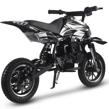 MotoTec Alien 50cc 2-Stroke Kids Gas Dirt Bike - Black