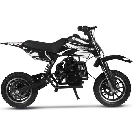 MotoTec Alien 50cc 2-Stroke Kids Gas Dirt Bike - Black