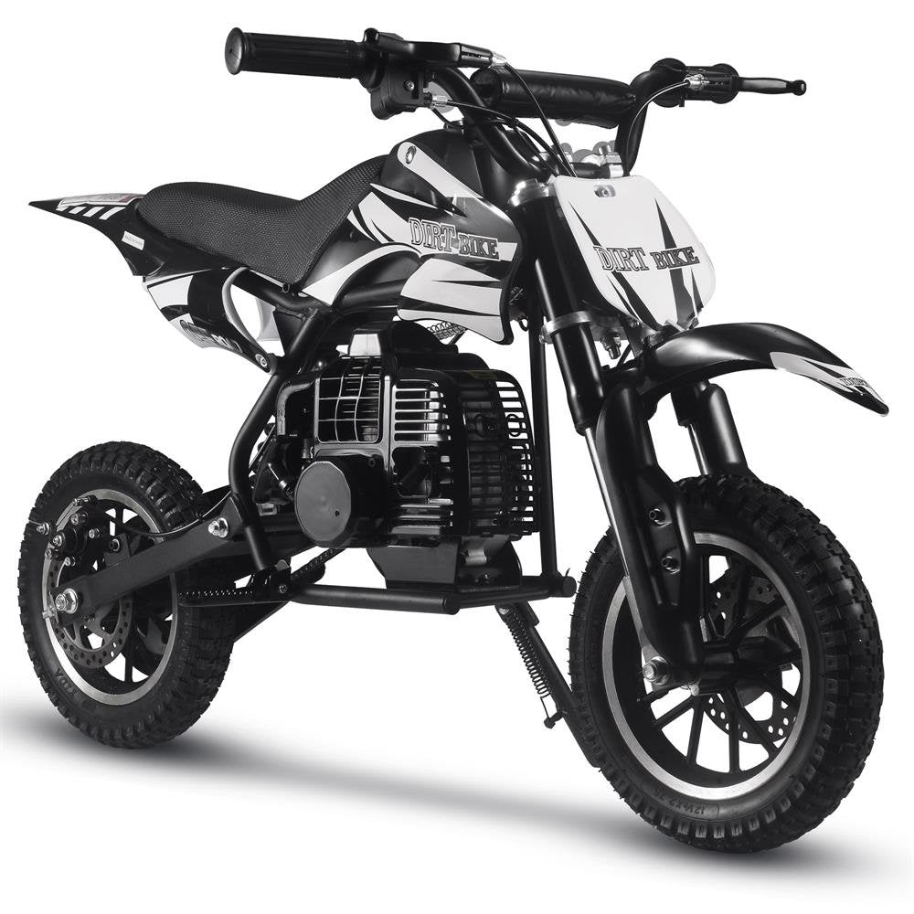 MotoTec Alien 50cc 2-Stroke Kids Gas Dirt Bike - Black