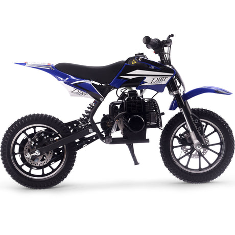 MotoTec - Alien 50cc 2-Stroke Kids Gas Dirt Bike Blue