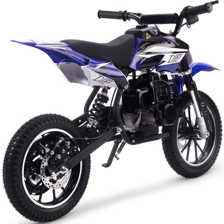 MotoTec - Alien 50cc 2-Stroke Kids Gas Dirt Bike Blue