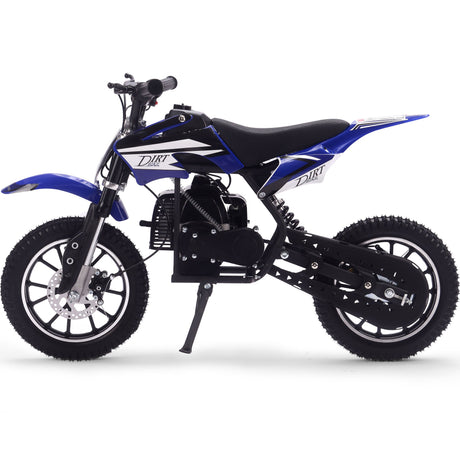 MotoTec - Alien 50cc 2-Stroke Kids Gas Dirt Bike Blue