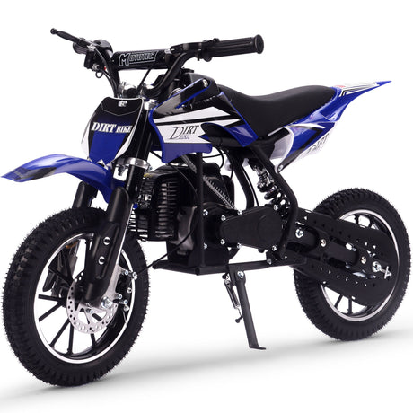 MotoTec - Alien 50cc 2-Stroke Kids Gas Dirt Bike Blue