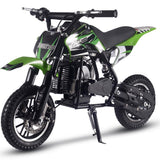 MotoTec Alien 50cc 2-Stroke Kids Gas Dirt Bike - Green