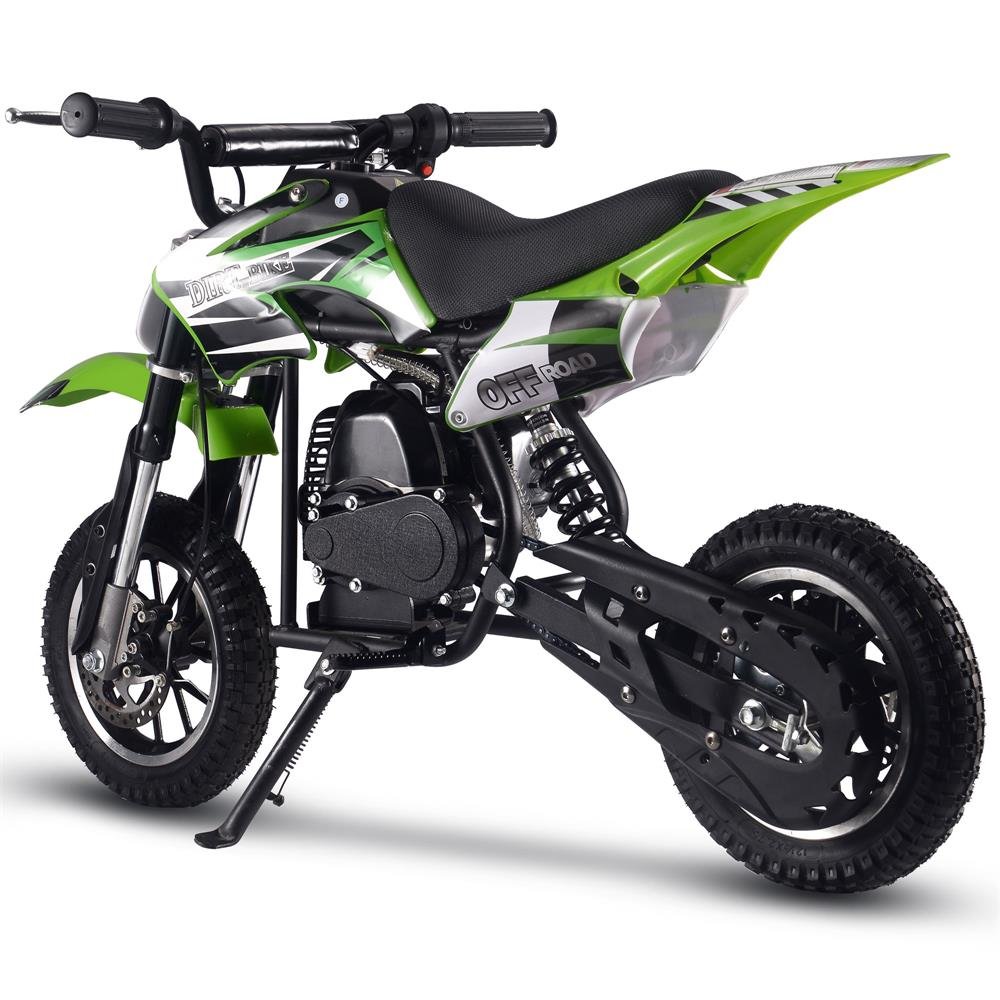 MotoTec Alien 50cc 2-Stroke Kids Gas Dirt Bike - Green