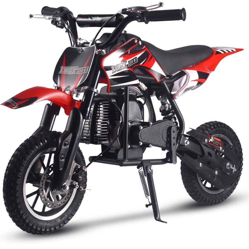 MotoTec Alien 50cc 2-Stroke Kids Gas Dirt Bike - Red