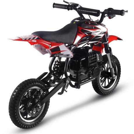 MotoTec Alien 50cc 2-Stroke Kids Gas Dirt Bike - Red