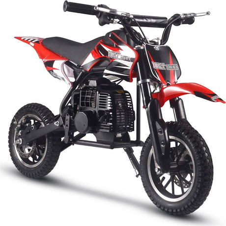 MotoTec Alien 50cc 2-Stroke Kids Gas Dirt Bike - Red