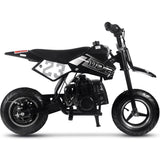 MotoTec Supermoto 50cc 2-Stroke Kids Dirt Bike - Black