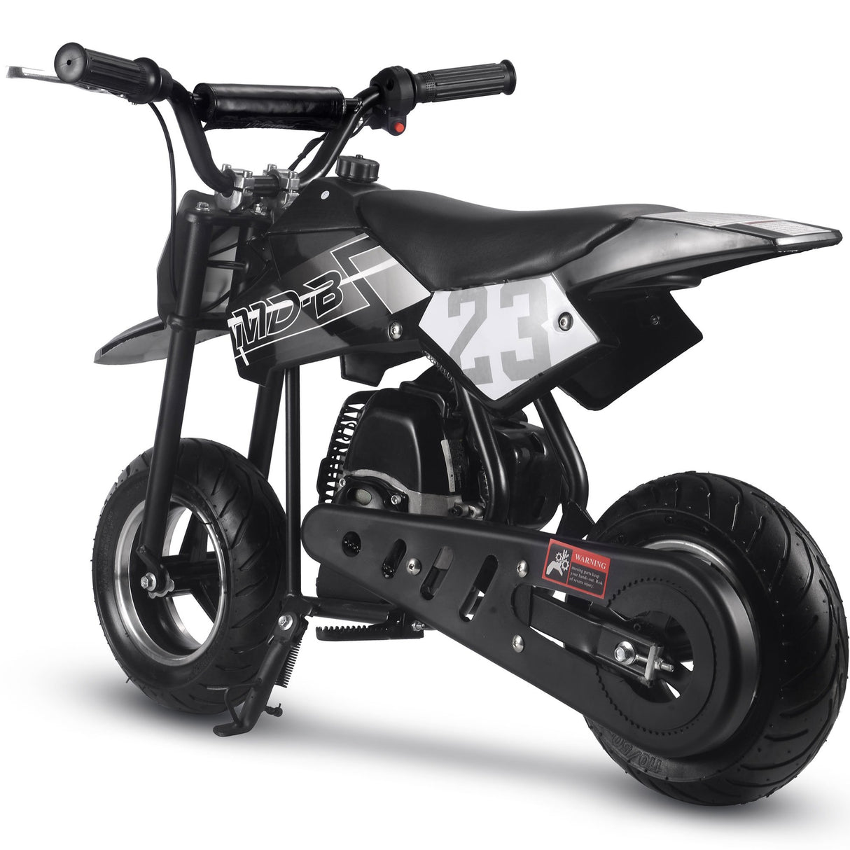 MotoTec Supermoto 50cc 2-Stroke Kids Dirt Bike - Black