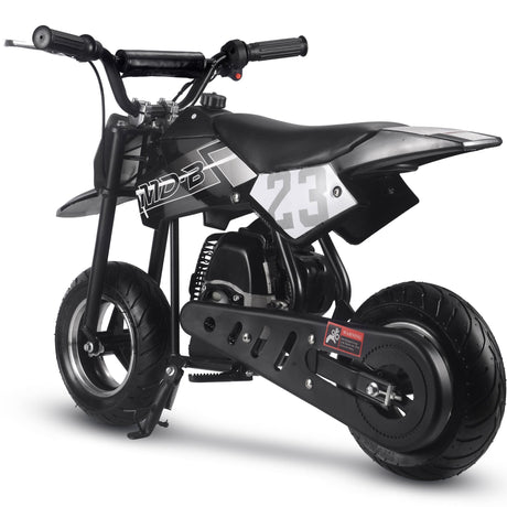 MotoTec Supermoto 50cc 2-Stroke Kids Dirt Bike - Black
