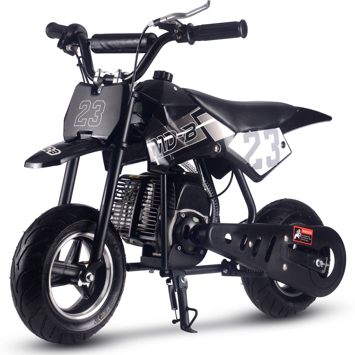 MotoTec Supermoto 50cc 2-Stroke Kids Dirt Bike - Black