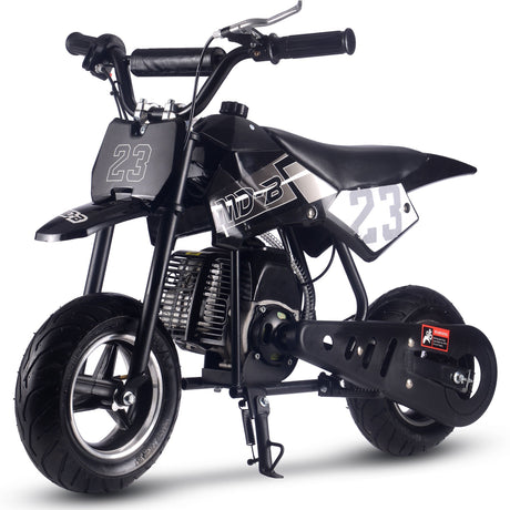 MotoTec Supermoto 50cc 2-Stroke Kids Dirt Bike - Black