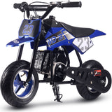 MotoTec Supermoto 50cc 2-Stroke Kids Dirt Bike - Blue