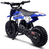 MotoTec Supermoto 50cc 2-Stroke Kids Dirt Bike - Blue