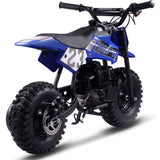 MotoTec Supermoto 50cc 2-Stroke Kids Dirt Bike - Blue