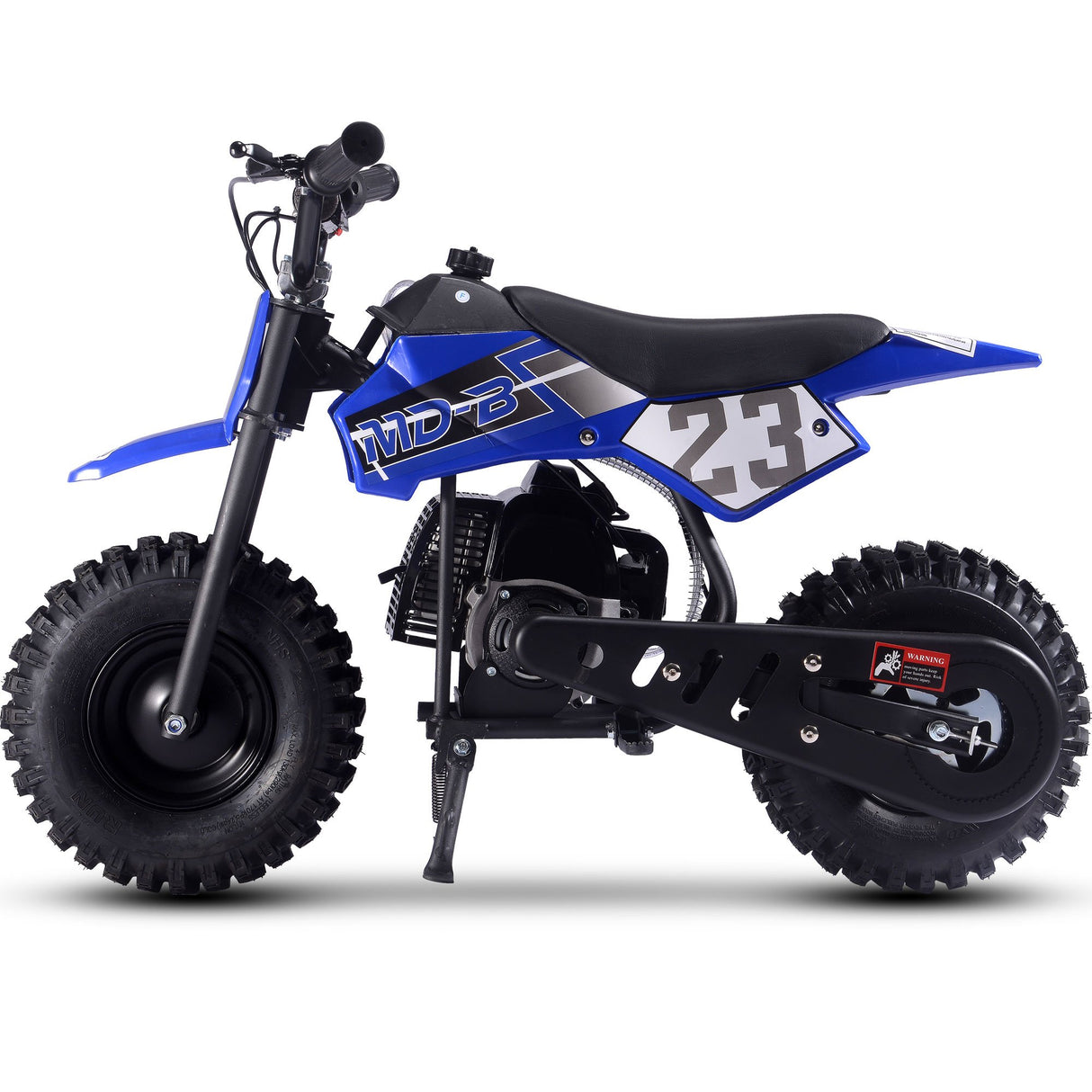 MotoTec Supermoto 50cc 2-Stroke Kids Dirt Bike - Blue