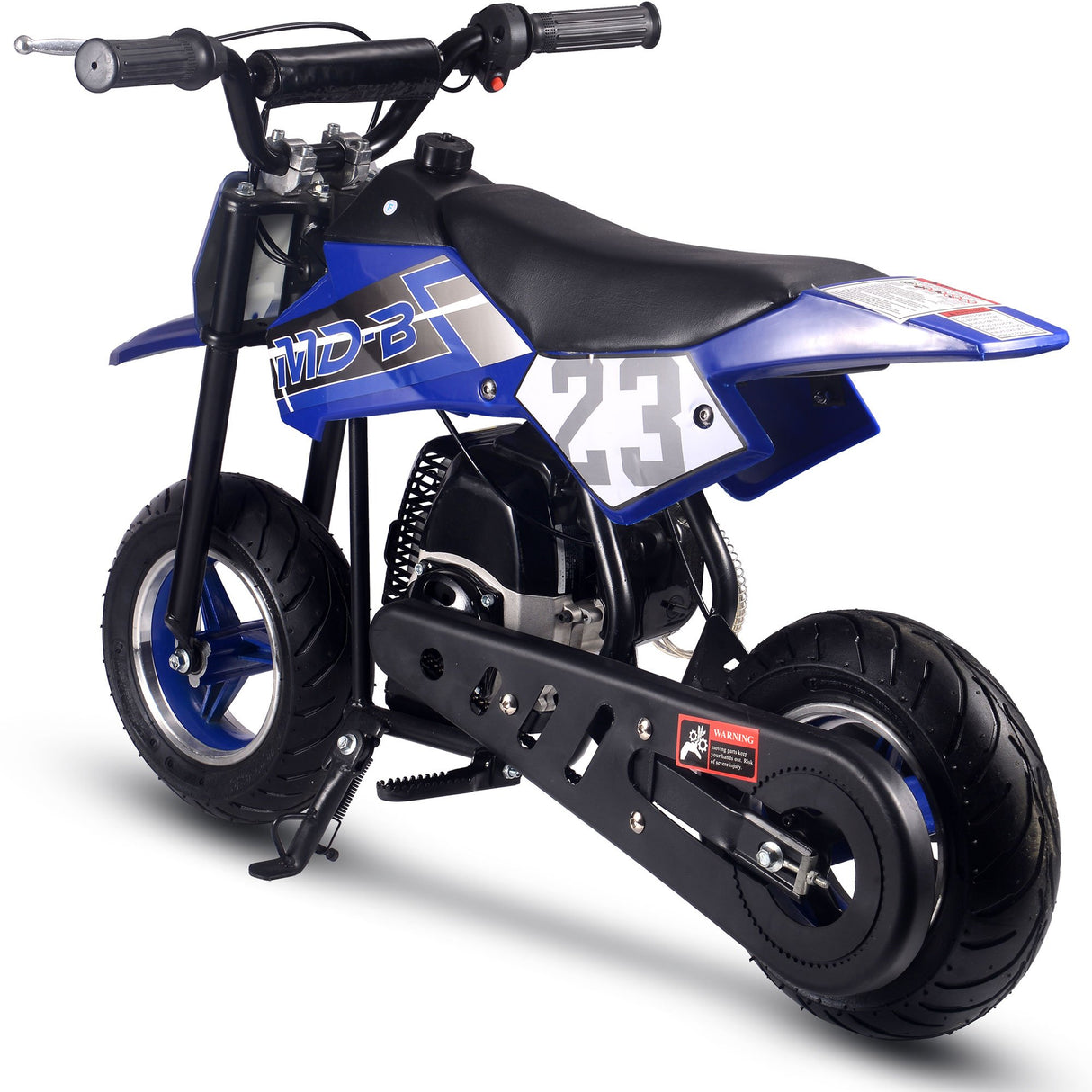 MotoTec Supermoto 50cc 2-Stroke Kids Dirt Bike - Blue