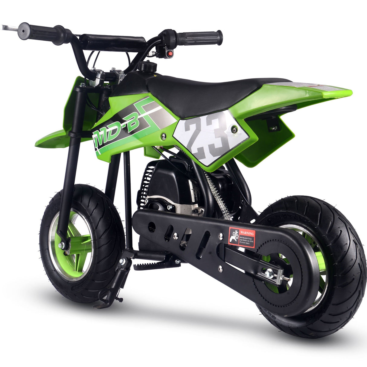 MotoTec Supermoto 50cc 2-Stroke Kids Dirt Bike - Green