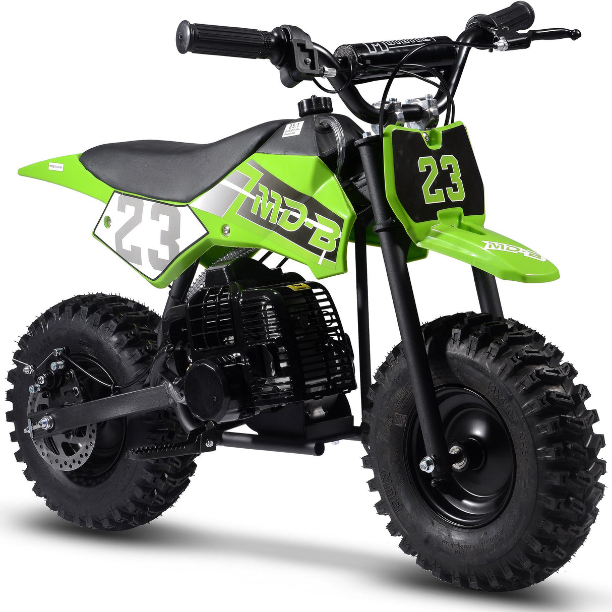 MotoTec Supermoto 50cc 2-Stroke Kids Dirt Bike - Green