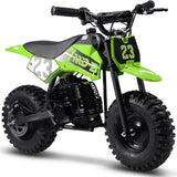 MotoTec Supermoto 50cc 2-Stroke Kids Dirt Bike - Green