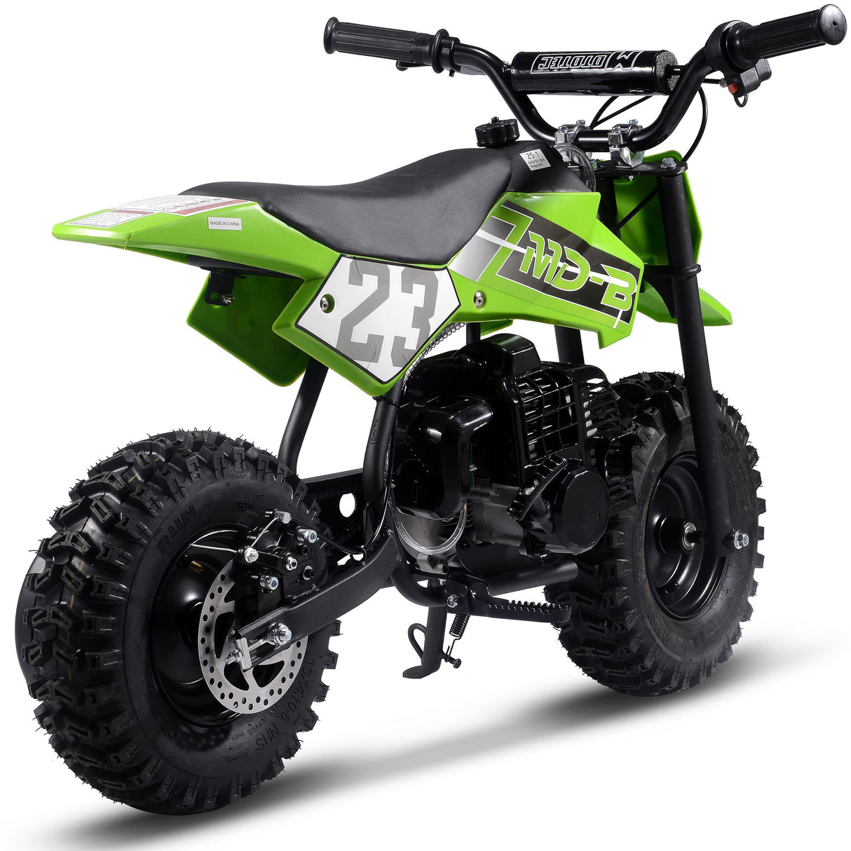 MotoTec Supermoto 50cc 2-Stroke Kids Dirt Bike - Green