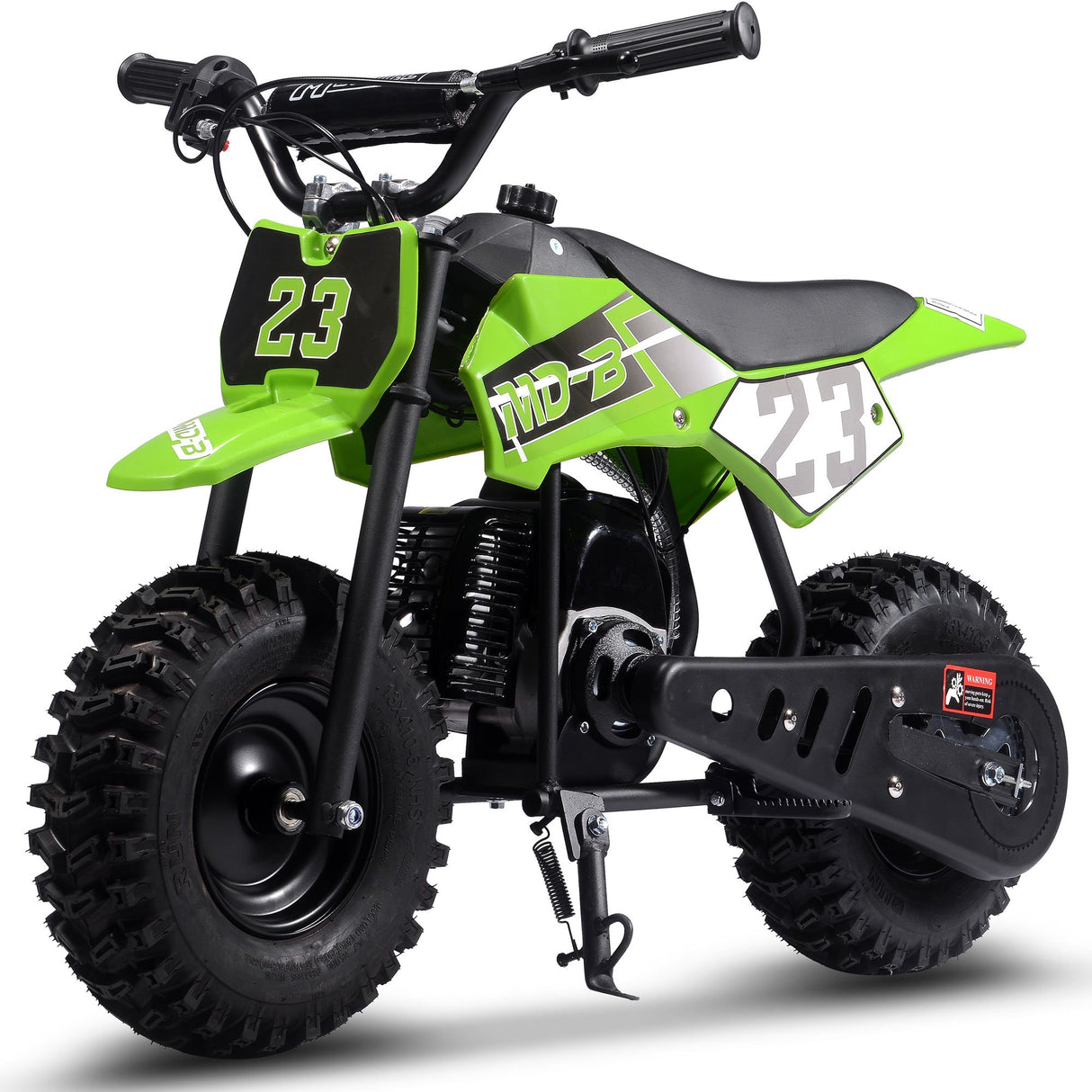 MotoTec Supermoto 50cc 2-Stroke Kids Dirt Bike - Green