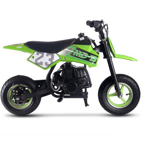 MotoTec Supermoto 50cc 2-Stroke Kids Dirt Bike - Green