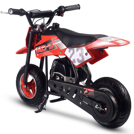 MotoTec Supermoto 50cc 2-Stroke Kids Dirt Bike - Red