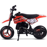 MotoTec Supermoto 50cc 2-Stroke Kids Dirt Bike - Red