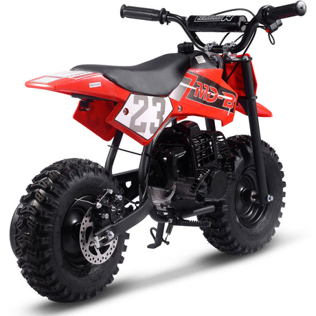 MotoTec Supermoto 50cc 2-Stroke Kids Dirt Bike - Red