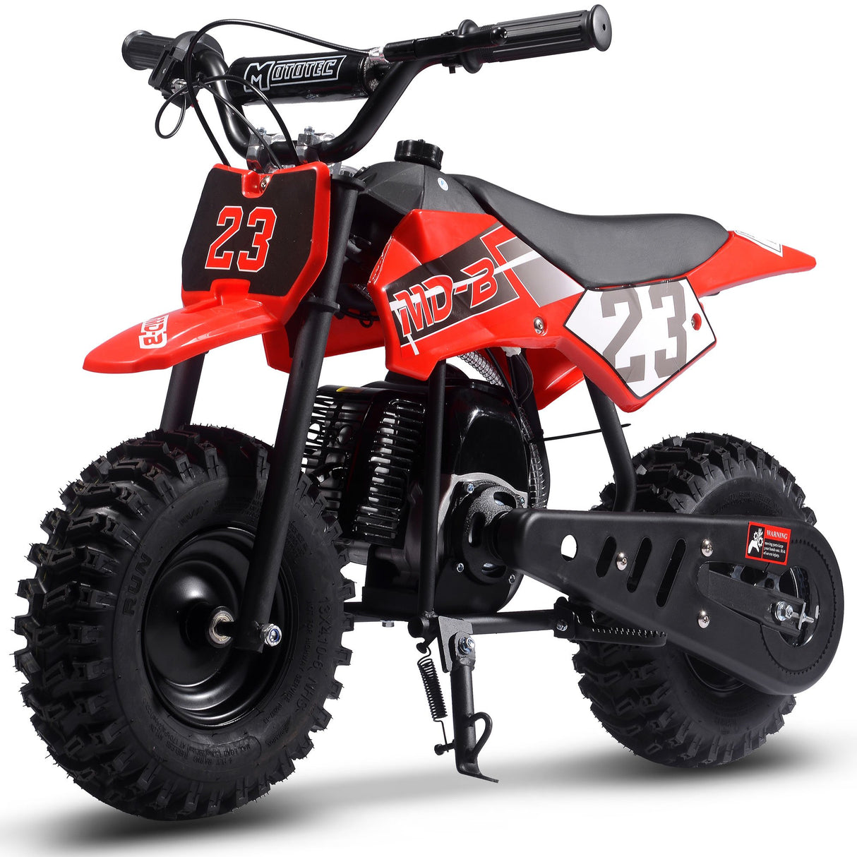 MotoTec Supermoto 50cc 2-Stroke Kids Dirt Bike - Red