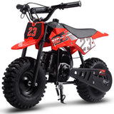 MotoTec Supermoto 50cc 2-Stroke Kids Dirt Bike - Red